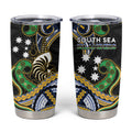 South Sea Islanders And New Caledonia Tumbler Cup Nautilus Shell Southern Cross Tribal Pattern