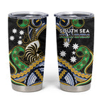 South Sea Islanders And New Caledonia Tumbler Cup Nautilus Shell Southern Cross Tribal Pattern