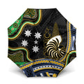 South Sea Islanders And New Caledonia Umbrella Nautilus Shell Southern Cross Tribal Pattern