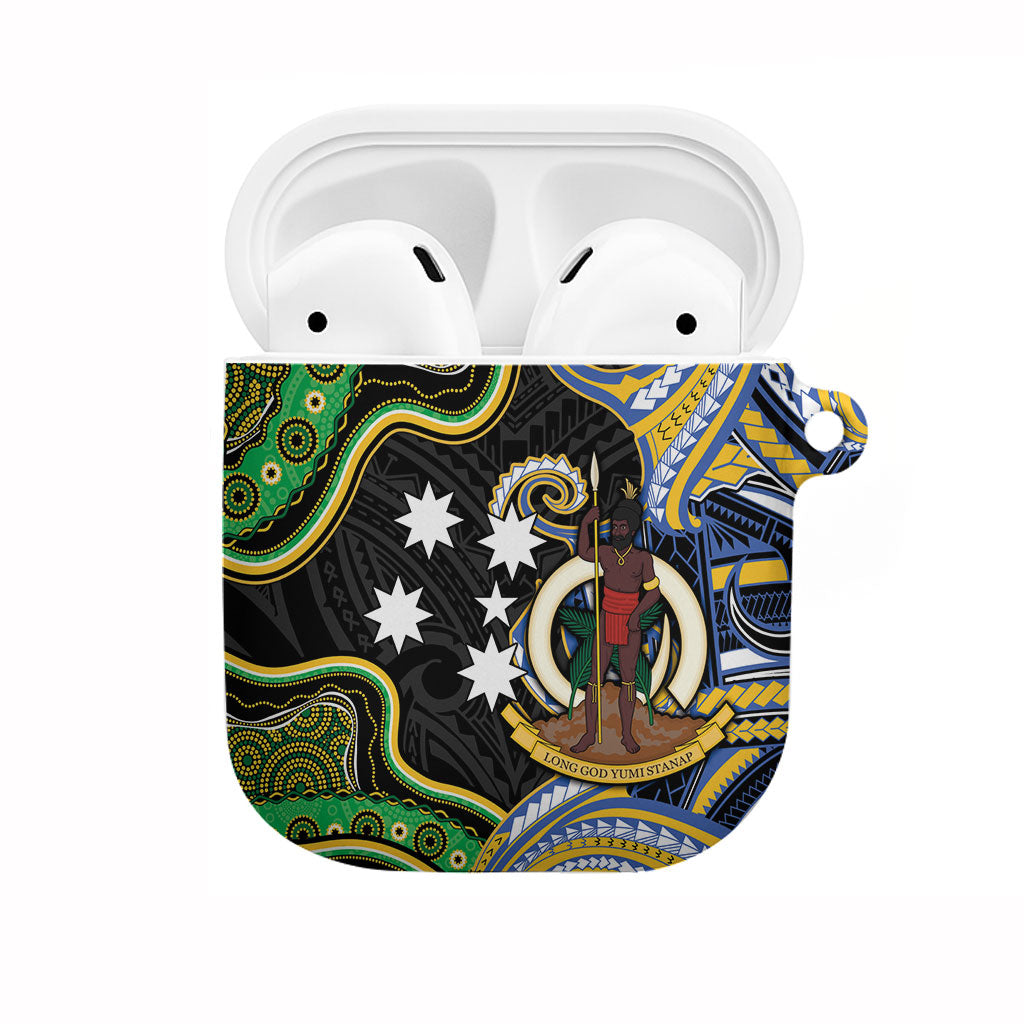 South Sea Islanders And Vanuatu AirPods Case Boar Tusk Warrior Southern Tribal Pattern