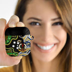 South Sea Islanders And Vanuatu AirPods Case Boar Tusk Warrior Southern Tribal Pattern