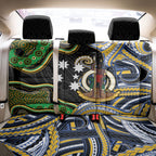 South Sea Islanders And Vanuatu Back Car Seat Cover Boar Tusk Warrior Southern Tribal Pattern