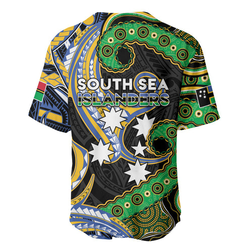 South Sea Islanders And Vanuatu Baseball Jersey Boar Tusk Warrior Southern Tribal Pattern
