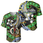 South Sea Islanders And Vanuatu Baseball Jersey Boar Tusk Warrior Southern Tribal Pattern