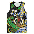 South Sea Islanders And Vanuatu Basketball Jersey Boar Tusk Warrior Southern Tribal Pattern