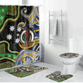 South Sea Islanders And Vanuatu Bathroom Set Boar Tusk Warrior Southern Tribal Pattern