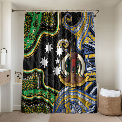 South Sea Islanders And Vanuatu Bathroom Set Boar Tusk Warrior Southern Tribal Pattern