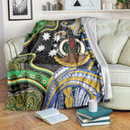 South Sea Islanders And Vanuatu Blanket Boar Tusk Warrior Southern Tribal Pattern