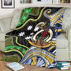 South Sea Islanders And Vanuatu Blanket Boar Tusk Warrior Southern Tribal Pattern