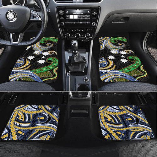 South Sea Islanders And Vanuatu Car Mats Boar Tusk Warrior Southern Tribal Pattern