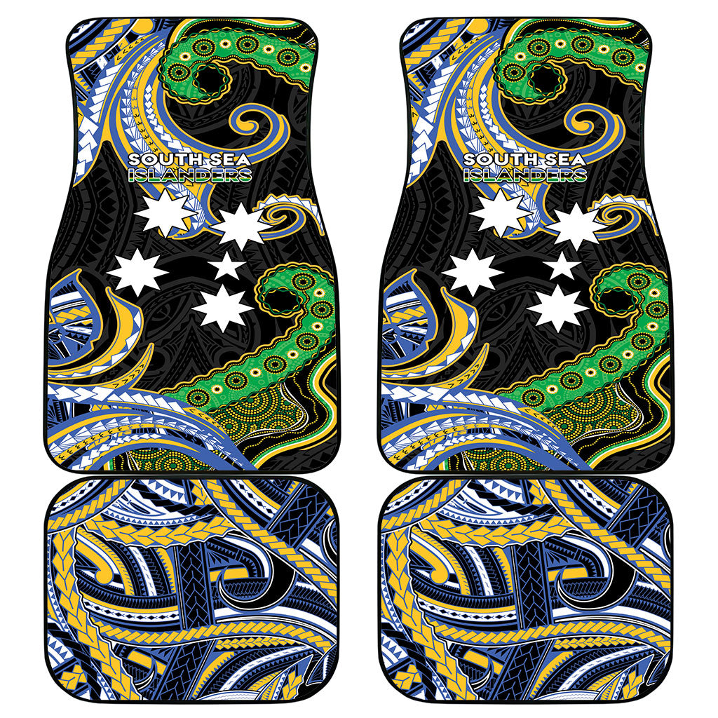 South Sea Islanders And Vanuatu Car Mats Boar Tusk Warrior Southern Tribal Pattern