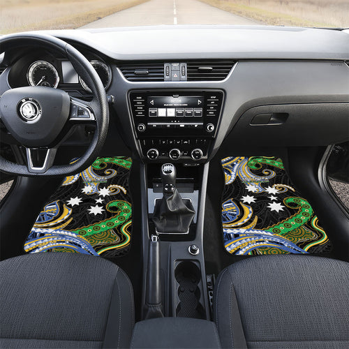 South Sea Islanders And Vanuatu Car Mats Boar Tusk Warrior Southern Tribal Pattern