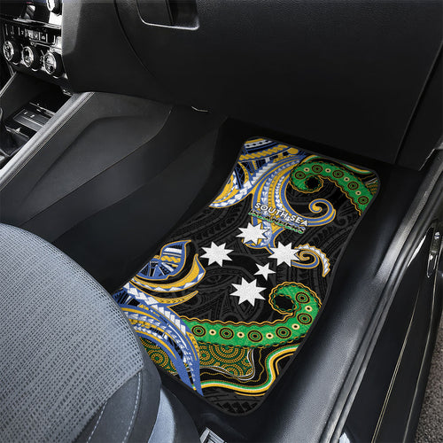 South Sea Islanders And Vanuatu Car Mats Boar Tusk Warrior Southern Tribal Pattern