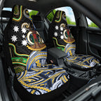 South Sea Islanders And Vanuatu Car Seat Cover Boar Tusk Warrior Southern Tribal Pattern
