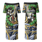 South Sea Islanders And Vanuatu Couples Matching Puletasi and Hawaiian Shirt Boar Tusk Warrior Southern Tribal Pattern