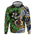 South Sea Islanders And Vanuatu Hoodie Boar Tusk Warrior Southern Tribal Pattern