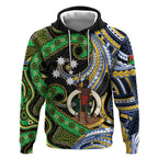 South Sea Islanders And Vanuatu Hoodie Boar Tusk Warrior Southern Tribal Pattern