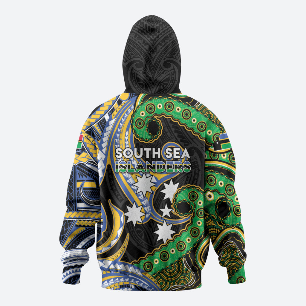 South Sea Islanders And Vanuatu Hoodie Boar Tusk Warrior Southern Tribal Pattern