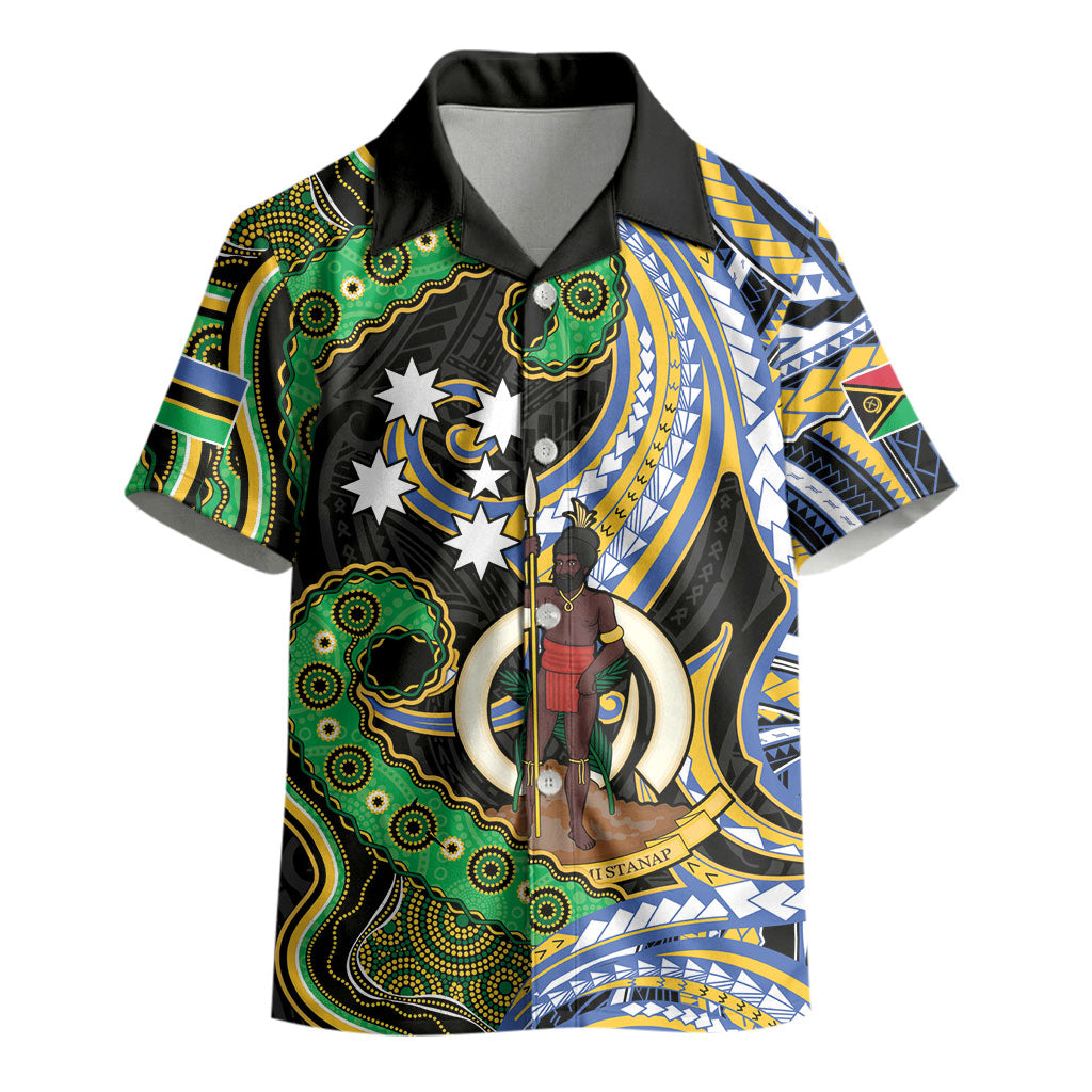 South Sea Islanders And Vanuatu Kid Hawaiian Shirt Boar Tusk Warrior Southern Tribal Pattern