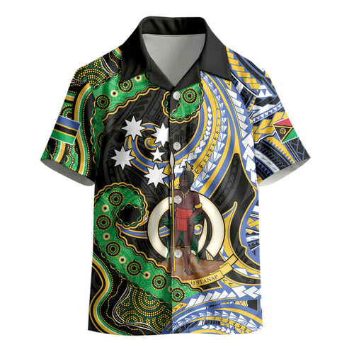 South Sea Islanders And Vanuatu Kid Hawaiian Shirt Boar Tusk Warrior Southern Tribal Pattern