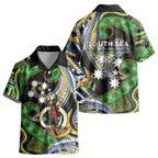 South Sea Islanders And Vanuatu Kid Hawaiian Shirt Boar Tusk Warrior Southern Tribal Pattern