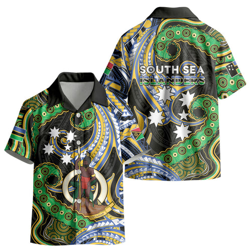 South Sea Islanders And Vanuatu Kid Hawaiian Shirt Boar Tusk Warrior Southern Tribal Pattern