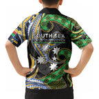 South Sea Islanders And Vanuatu Kid Hawaiian Shirt Boar Tusk Warrior Southern Tribal Pattern