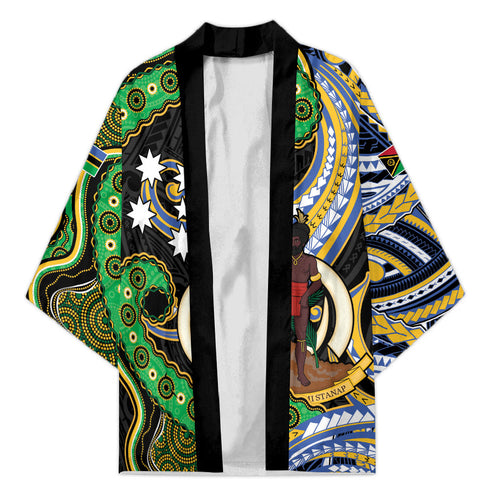 South Sea Islanders And Vanuatu Kimono Boar Tusk Warrior Southern Tribal Pattern