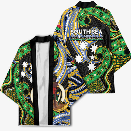 South Sea Islanders And Vanuatu Kimono Boar Tusk Warrior Southern Tribal Pattern