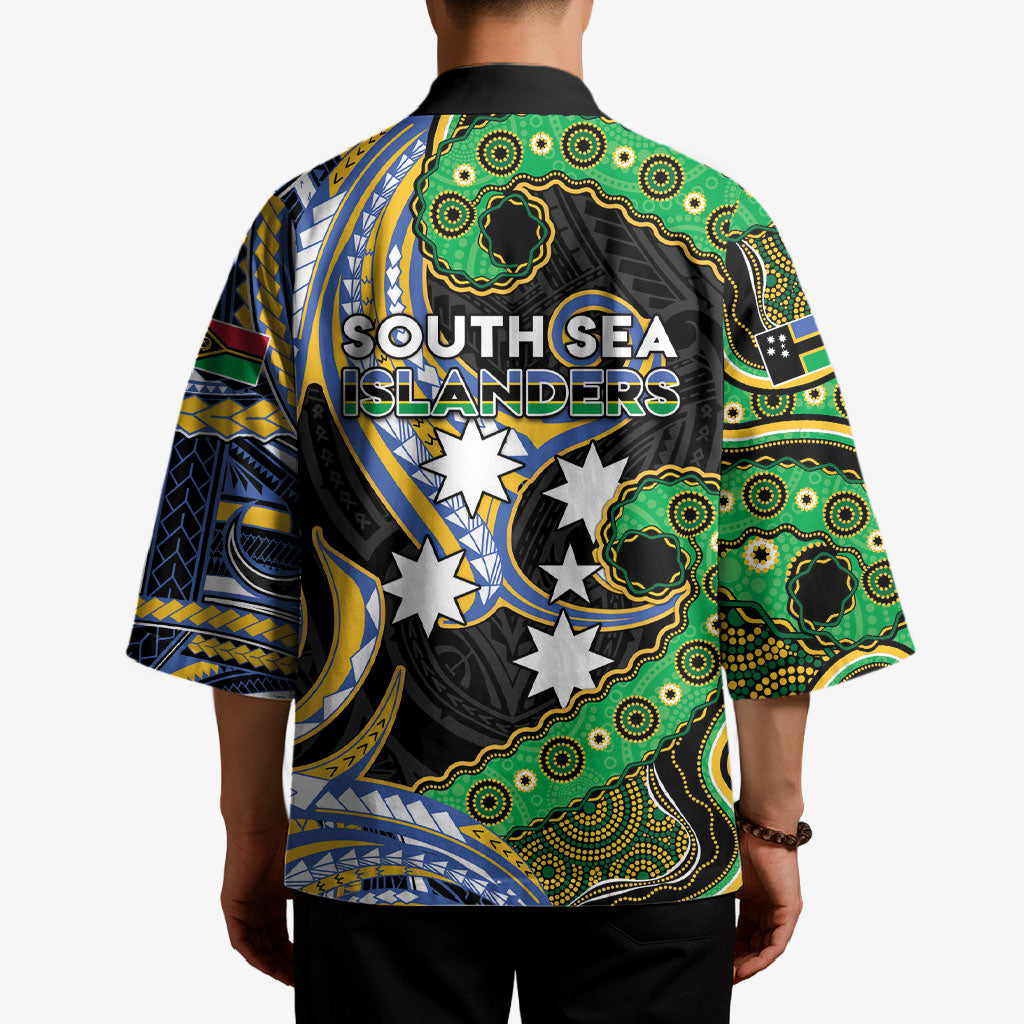 South Sea Islanders And Vanuatu Kimono Boar Tusk Warrior Southern Tribal Pattern