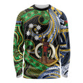 South Sea Islanders And Vanuatu Long Sleeve Shirt Boar Tusk Warrior Southern Tribal Pattern