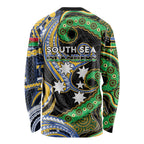 South Sea Islanders And Vanuatu Long Sleeve Shirt Boar Tusk Warrior Southern Tribal Pattern