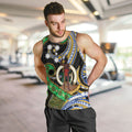 South Sea Islanders And Vanuatu Men Tank Top Boar Tusk Warrior Southern Tribal Pattern