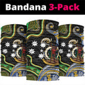 South Sea Islanders And Vanuatu Neck Gaiter Boar Tusk Warrior Southern Tribal Pattern