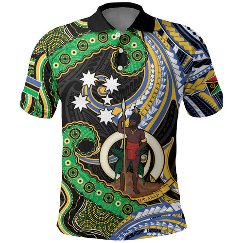 South Sea Islanders And Vanuatu Polo Shirt Boar Tusk Warrior Southern Tribal Pattern