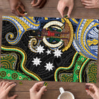 South Sea Islanders And Vanuatu Puzzle Boar Tusk Warrior Southern Tribal Pattern