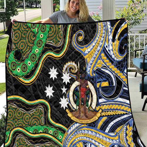 South Sea Islanders And Vanuatu Quilt Boar Tusk Warrior Southern Tribal Pattern