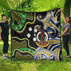 South Sea Islanders And Vanuatu Quilt Boar Tusk Warrior Southern Tribal Pattern