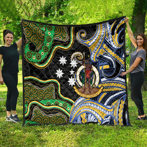 South Sea Islanders And Vanuatu Quilt Boar Tusk Warrior Southern Tribal Pattern