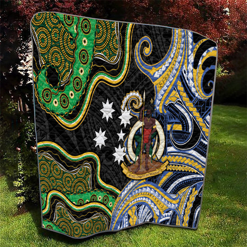 South Sea Islanders And Vanuatu Quilt Boar Tusk Warrior Southern Tribal Pattern