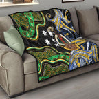 South Sea Islanders And Vanuatu Quilt Boar Tusk Warrior Southern Tribal Pattern
