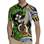 South Sea Islanders And Vanuatu Rugby Jersey Boar Tusk Warrior Southern Tribal Pattern