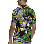 South Sea Islanders And Vanuatu Rugby Jersey Boar Tusk Warrior Southern Tribal Pattern