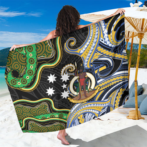 South Sea Islanders And Vanuatu Sarong Boar Tusk Warrior Southern Tribal Pattern
