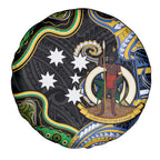 South Sea Islanders And Vanuatu Spare Tire Cover Boar Tusk Warrior Southern Tribal Pattern