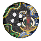 South Sea Islanders And Vanuatu Spare Tire Cover Boar Tusk Warrior Southern Tribal Pattern