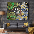 South Sea Islanders And Vanuatu Tapestry Boar Tusk Warrior Southern Tribal Pattern