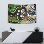 South Sea Islanders And Vanuatu Tapestry Boar Tusk Warrior Southern Tribal Pattern