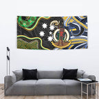 South Sea Islanders And Vanuatu Tapestry Boar Tusk Warrior Southern Tribal Pattern