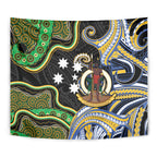 South Sea Islanders And Vanuatu Tapestry Boar Tusk Warrior Southern Tribal Pattern